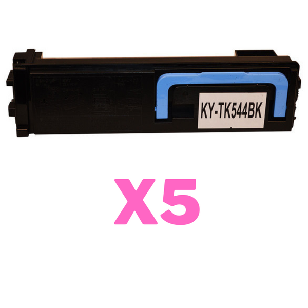 5 x Non-Genuine TK-544K Black Toner Cartridge for Kyocera FS-C5100DN-Tonerkart