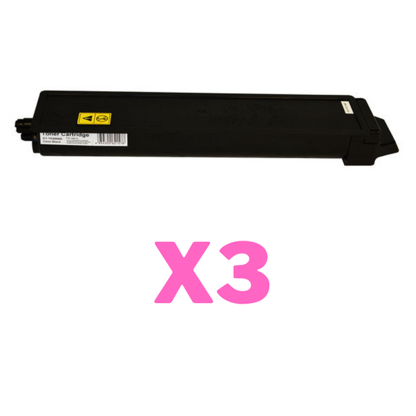 3 x Non-Genuine TK-899K Black Toner Cartridge for Kyocera FS-C8020MFP FS-C8025MFP-Tonerkart