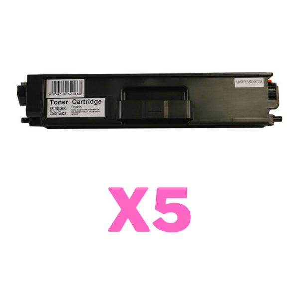 5 x Compatible Brother TN-346BK Black Toner Cartridge High Yield-Tonerkart