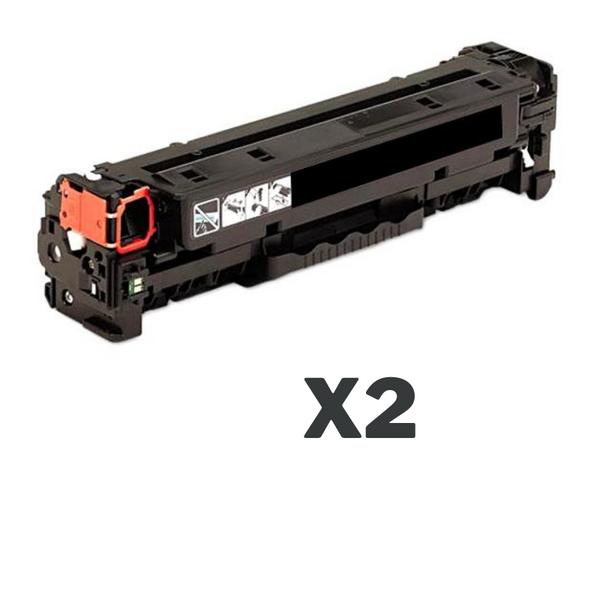 2 x Compatible HP CC530A Black Toner Cartridge 304A-Tonerkart