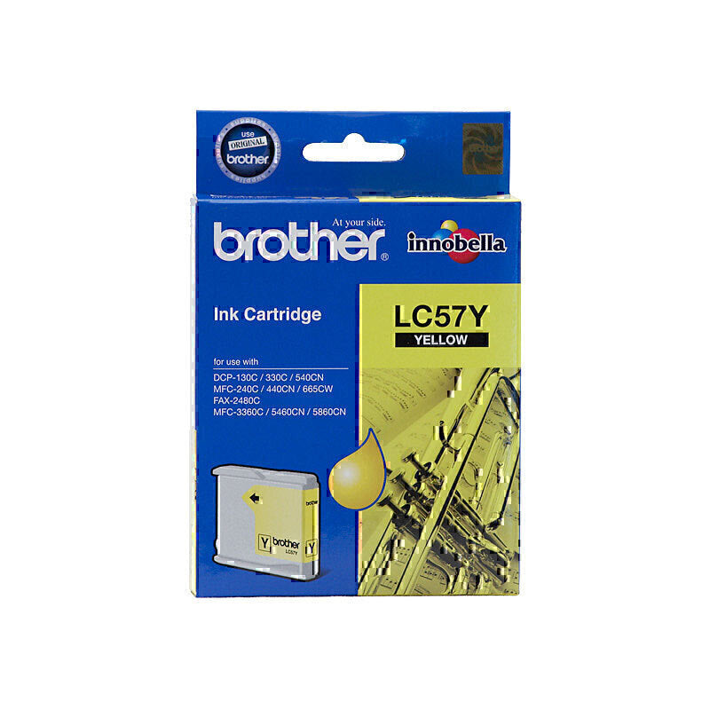 LC57 Yellow Original Brother Inkjet Cartridge-Tonerkart
