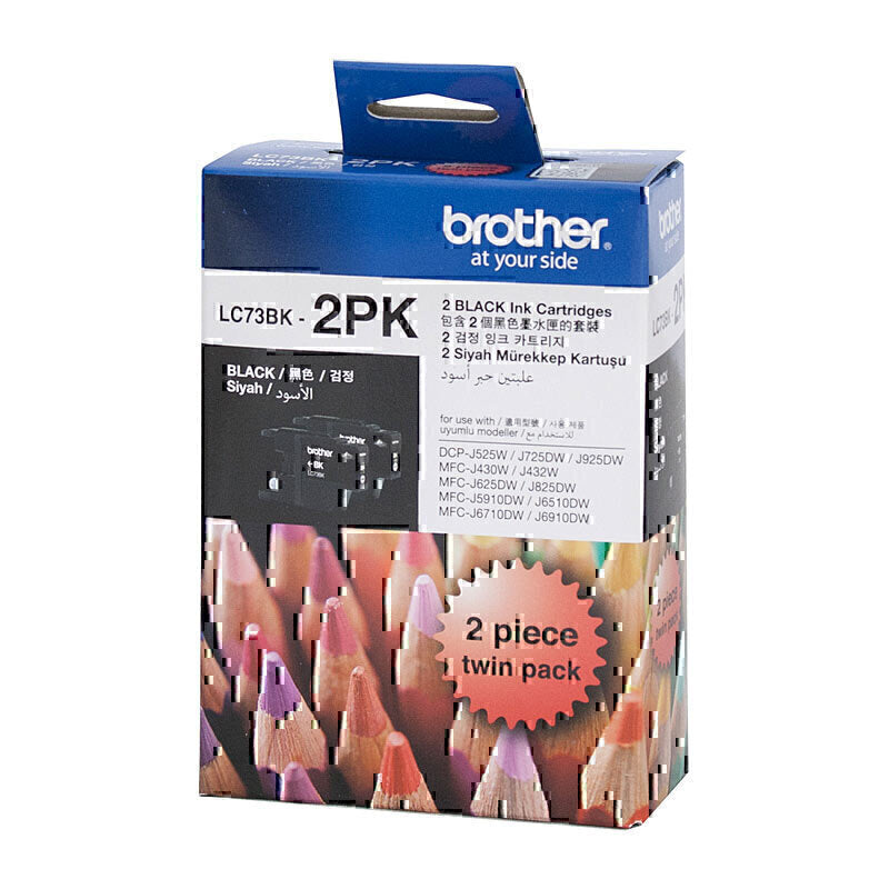 Brother LC-73 Black Twin Pack Premium Original Ink Cartridge-Tonerkart