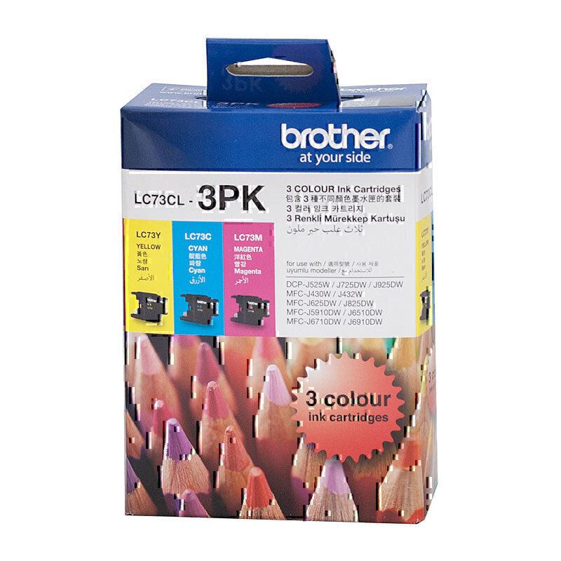 Brother LC-73 CMY Colour Pack Premium Original Ink Cartridge-Tonerkart
