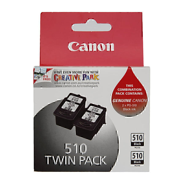Premium Original Canon PG510 Black Ink Cartridge Twin Pack-Tonerkart