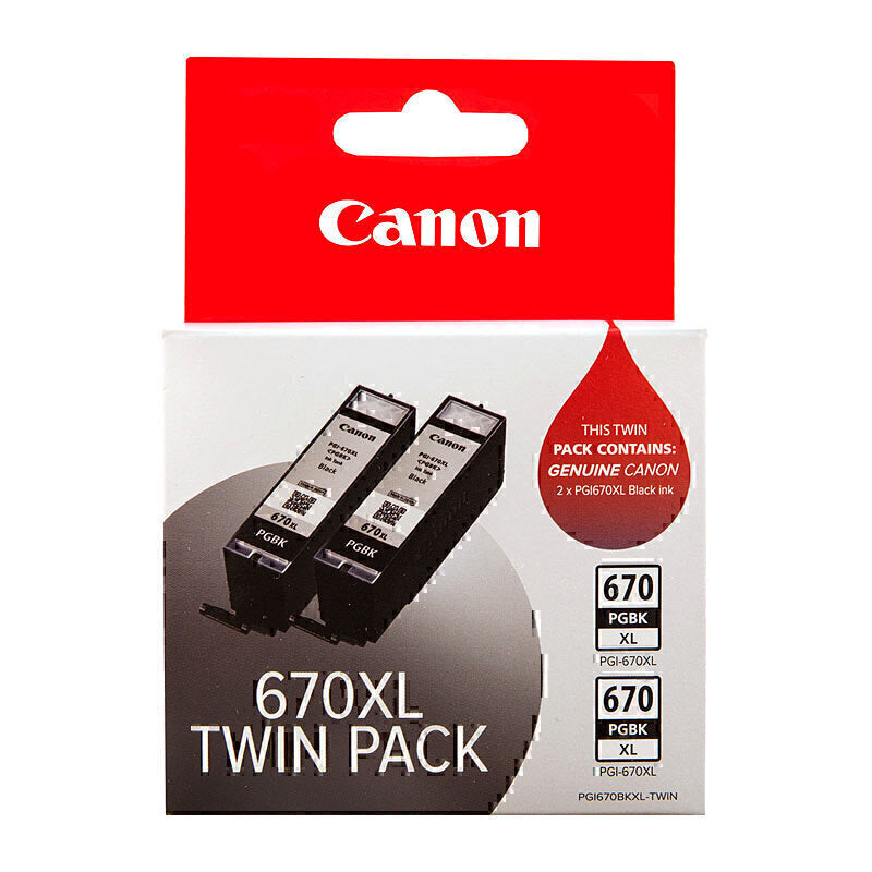 Premium Original Canon PGI670XL Black Ink Cartridge Twin Pk-Tonerkart