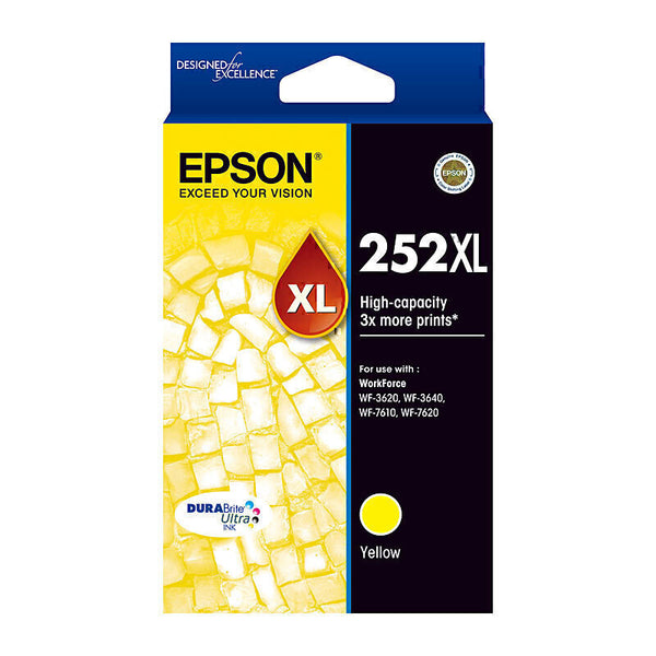 252XL Yellow Premium Original EPSON Inkjet Cartridge-Tonerkart