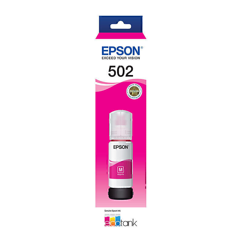 EPSON Printer Ink T502 PREMIUM Original Magenta Refill Bottle-Tonerkart