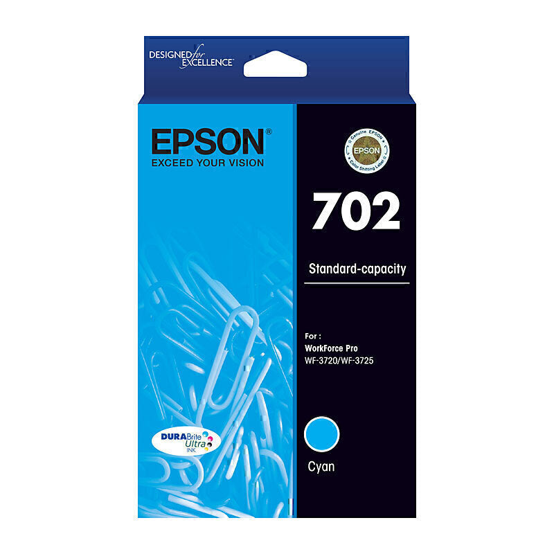 702XL Cyan Premium Original Epson ink Cartridge-Tonerkart