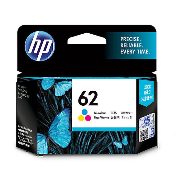 HP #62 Tri Colour Original Ink Cartridges C2P06AA-Tonerkart