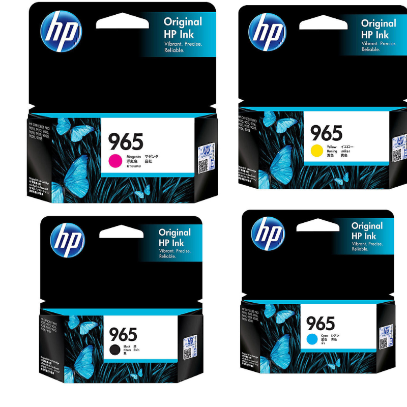 4 Pack Original HP 965 Ink Cartridge Set (1BK,1C,1M,1Y) 3JA80AA 3JA77AA 3JA78AA 3JA79AA-Tonerkart