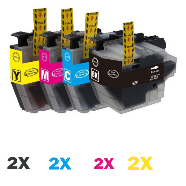 8 Pack Compatible Brother LC-3319XL Ink Cartridge Set (2BK,2C,2M,2Y)-Tonerkart