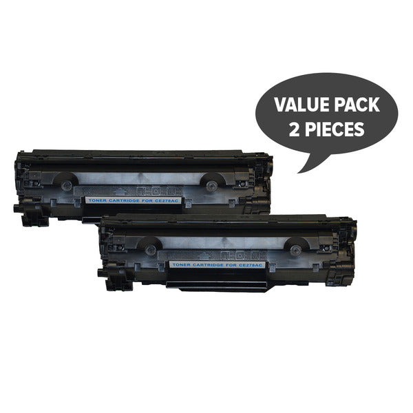 CE278A 78A Premium Generic Black HP Toner Cartridge (Pack of 2) - Tonerkart