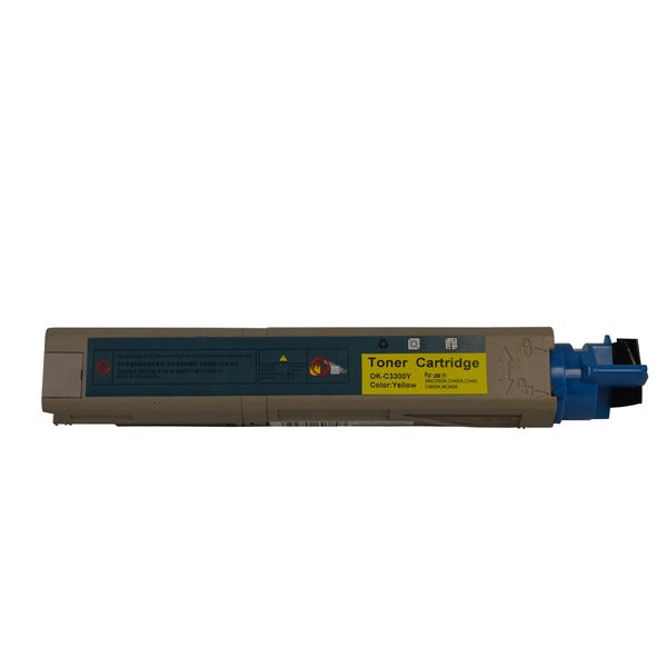 43459353 C3300 C3400 C3600 Yellow Universal Premium Generic Toner Cartridge for Oki C3300, C3400, C3600N - tonerkart