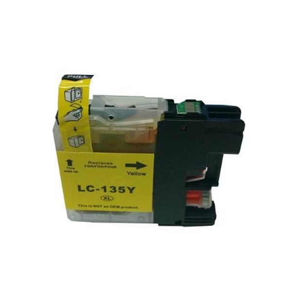 LC135XL Yellow Compatible Brother Inkjet Cartridge - Tonerkart