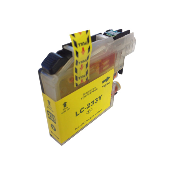 LC-233 Yellow Compatible Brother Inkjet Cartridge - Tonerkart