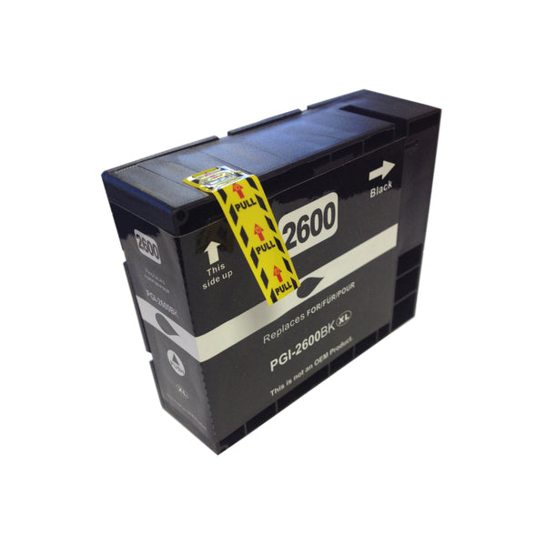 PGI-2600XLBK Pigment Black Compatible Canon Inkjet Cartridge - Tonerkart