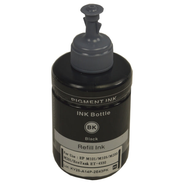 T774 Generic Pigment Black EPSON PRINTER INK Refill Bottle - (140ml) - Tonerkart
