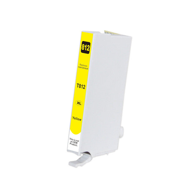 812XL Premium Yellow Compatible EPSON Inkjet Cartridge - tonerkart