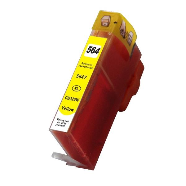 564XL Yellow Compatible HP Inkjet Cartridge - Tonerkart