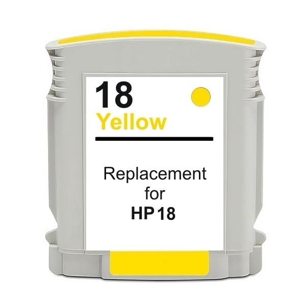 #18 Yellow High Capacity Remanufactured HP Inkjet Cartridge