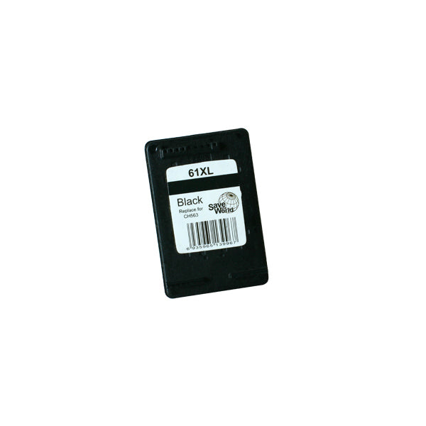 61XL Black Remanufactured Inkjet Cartridge (New Chip) for HP Deskjet - Tonerkart