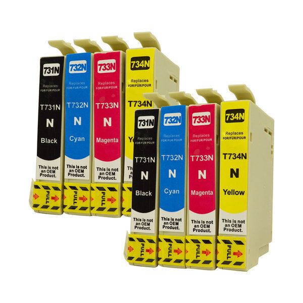 73N Series Pigment Compatible Inkjet Cartridge Set - Tonerkart