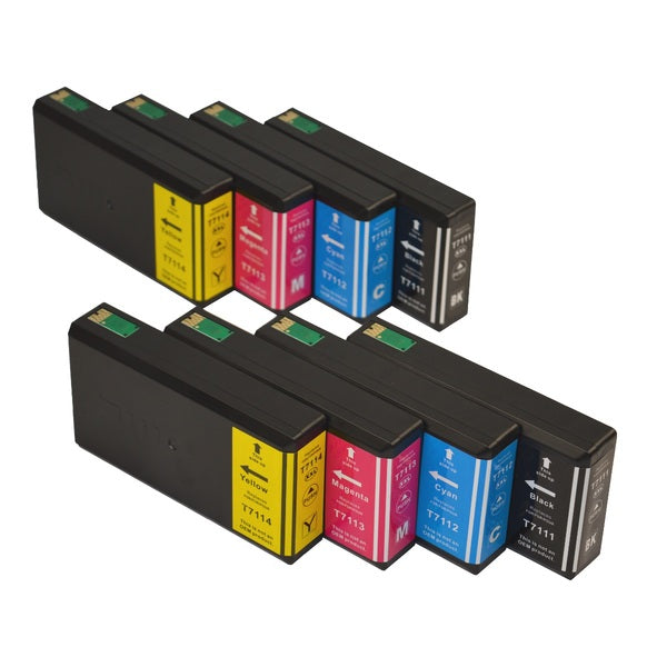 711XXL Series Compatible Inkjet Cartridge Set x 2 (8 cartridges) - Tonerkart