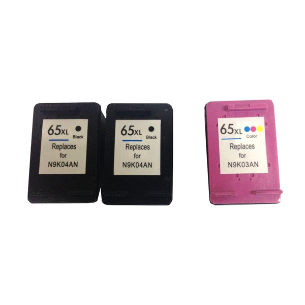 Remanufactured Value Pack (2 x HP65XL Black & 1 x HP65XL Color) - Tonerkart