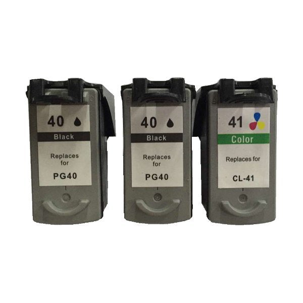 Remanufactured Canon inkjet cartridges Value Pack (2 x PG40 Black & 1 x CL41 Color) - Tonerkart